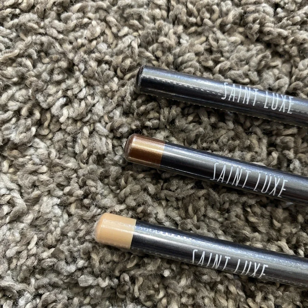 Saint Luxe Eyeliner Trio Set Nude Bronze Charcoal Full Size Sealed New